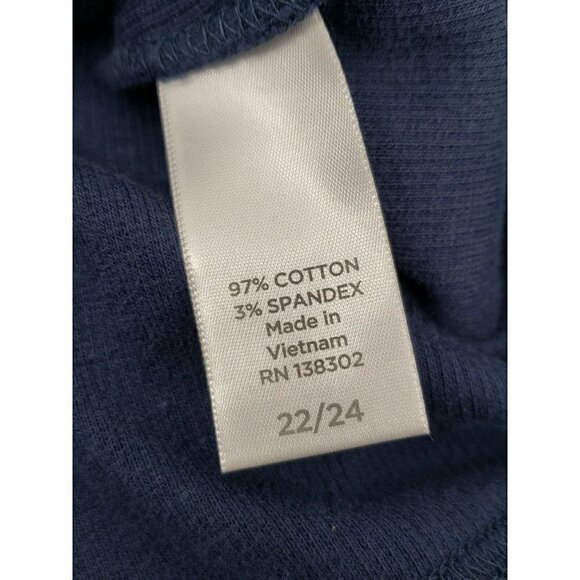 New Avenue Jacket Womens 22/24 Plus Size Navy Blue Snaps Up Pockets - Picture 7 of 8